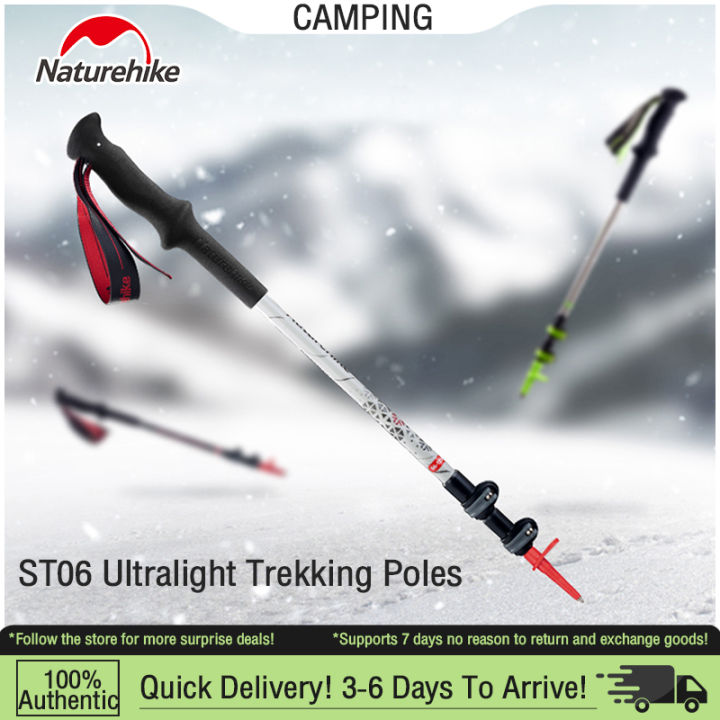 Naturehike Ultralight Carbon Fiber Trekking Poles Walking Sticks Nordic