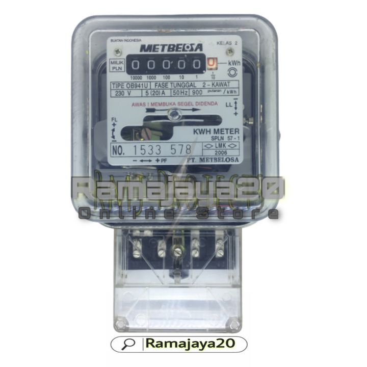 Kwh Meter Meteran Listrik Pembanding Metbelosa Fujidharma 1 Phasa 5