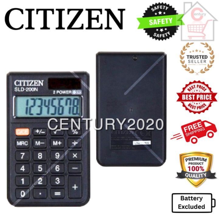 CITIZEN Superior Electronic Calculator With Dual Way Power SLD 100N