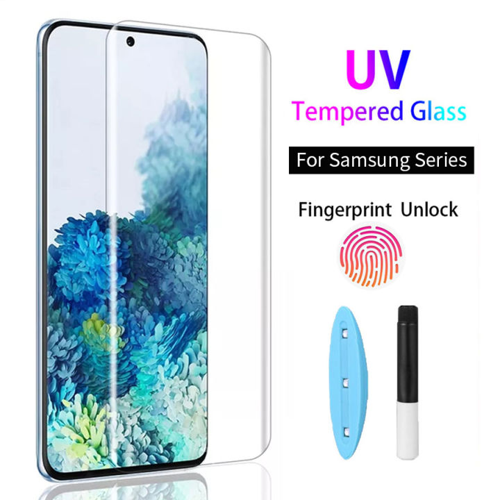 Full Coverage Uv Tempered Glass Screen Protector For Samsung Galaxy