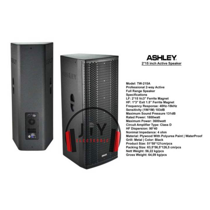 Speaker Aktif Ashley 15 Inch 2x15 Inch TW 215A TW 215A TW215A Original