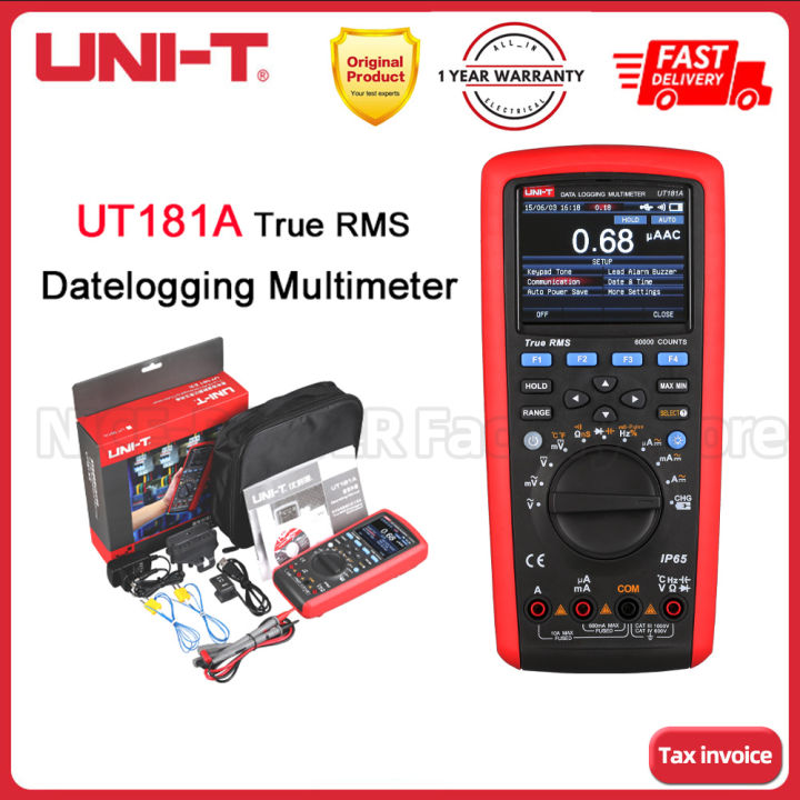 Uni T True Rms Datalogging Multimeter Ut A Dual Temperature