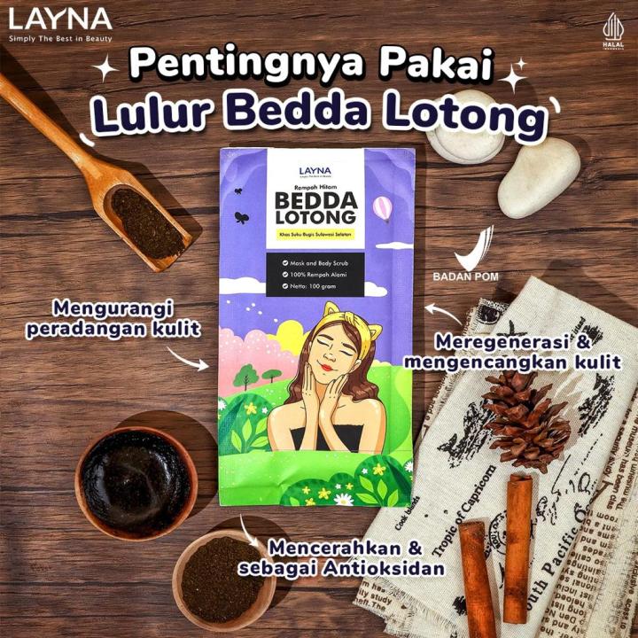 Layna Lulur Bedda Lotong Rempah Hitam Khas Suku Bugis Lazada Indonesia