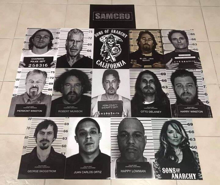 โปสเตอรซรยSon Of Anarchy ประกาศจบ 15แผน ขนาดเทากบA4 Lazada co th