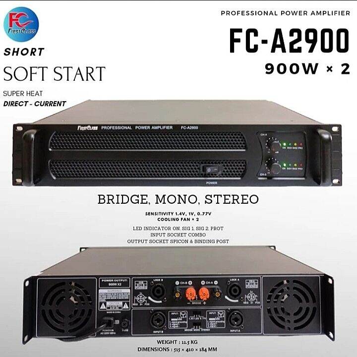 Power Amplifier Firstclass Fc A Watt Softstart Lazada Indonesia