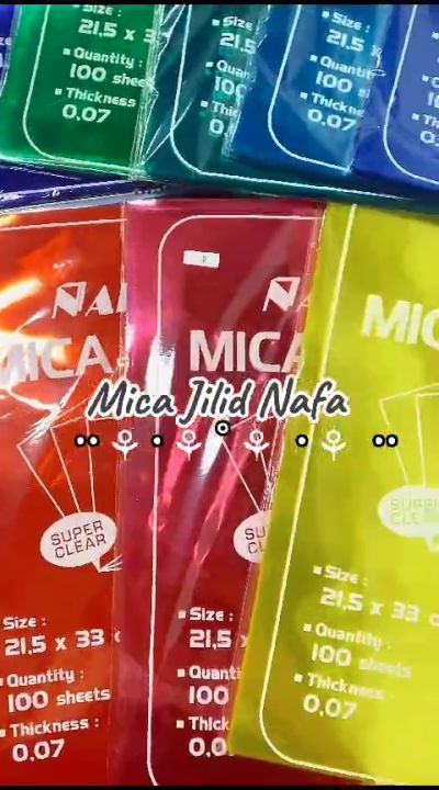 Mika Jilid Plastik Mica Film WARNA Folio NAFA MFF Lazada Indonesia