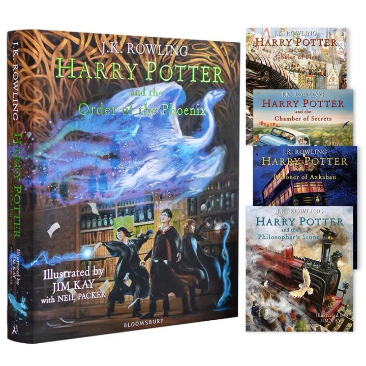 Harry Potter Hardback Illustrated Collection Book Set By J K