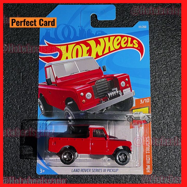 Hot Wheel Land Rover Series III Pickup Truck Collections Red Model