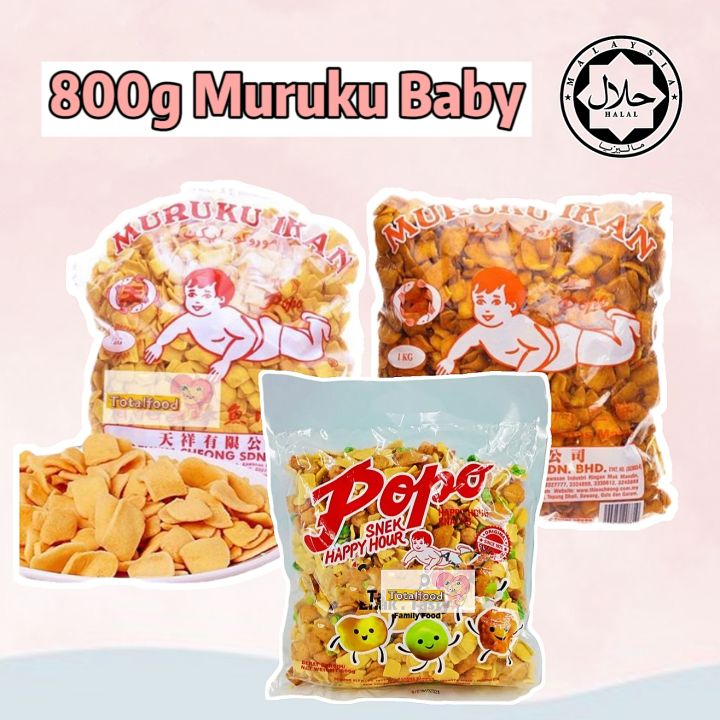 Popo Muruku Ikan Biskut Snack Original Sweet Spicy G G