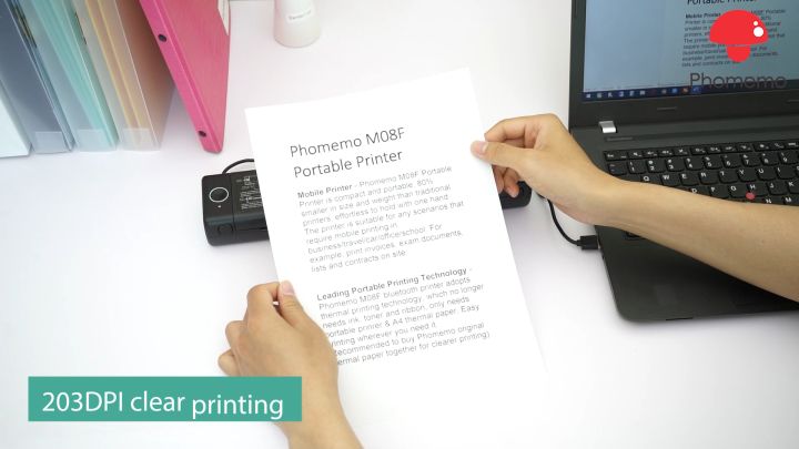 Phomemo M F Legit A Paper Printer Portable Wireless Printer Bluetooth