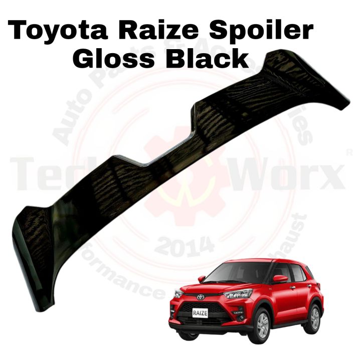 Toyota RAIZE Rear Spoiler Wings Body Kits Gloss Black 2021 2022 2023