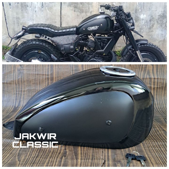 Tangki Japstyle Scrambler Tangki Triumph Custom Bobber Tutup Ninja