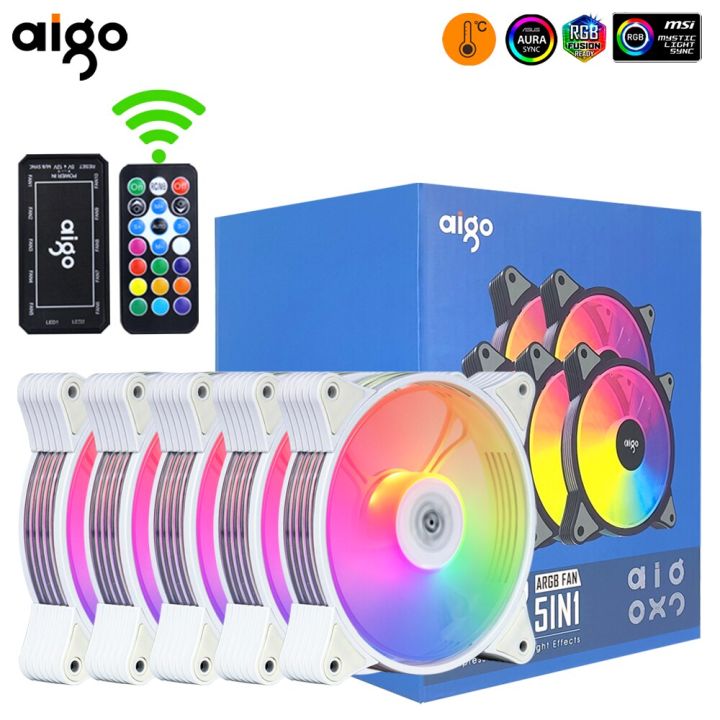 Aigo Ar White Mm Pc Computer Case Fan Cooling Cooler Pin