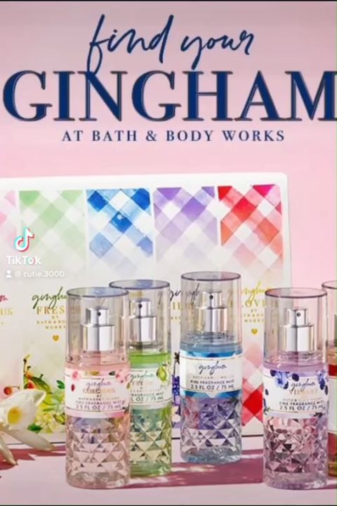 Gingham Sampler Mini Gift Box Set Bath And Body Works Bbw Fine