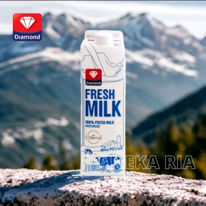 Susu Segar Susu Pasteurisasi Diamond Fresh Milk Plain Ml