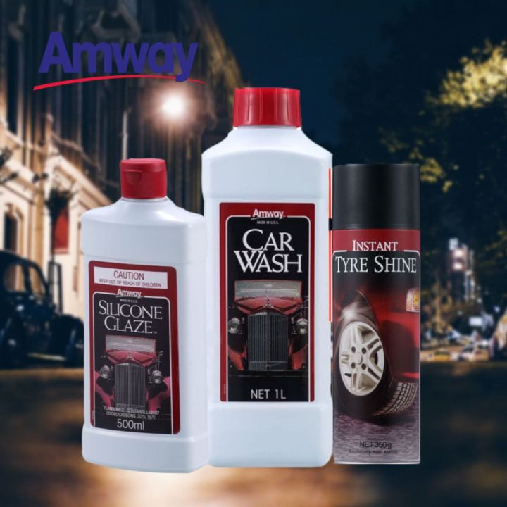 Amway Car Wash Silicone Glaze Tyre Shine Lazada