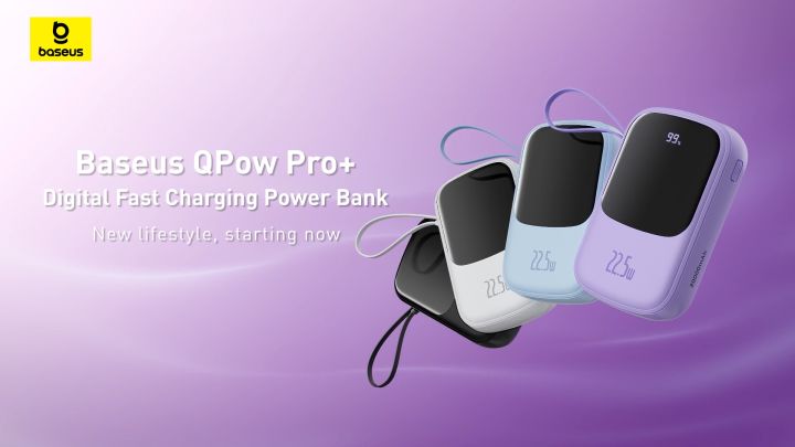 Baseus Qpow Pro Plus 10000mAh Power Bank PD Fast Charging With Built In