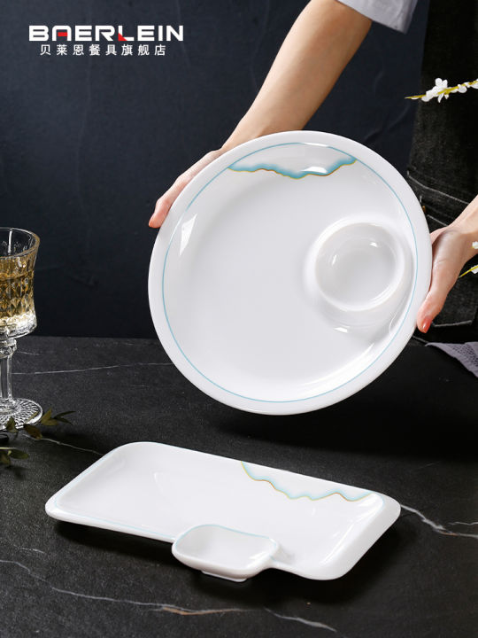 High End Commercial Restaurant Dumpling Plate Melamine Epitomized