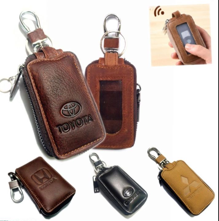 Dompet Remote Keyless Mobil Kulit Asli Daihatsu Mitsubishi Toyota