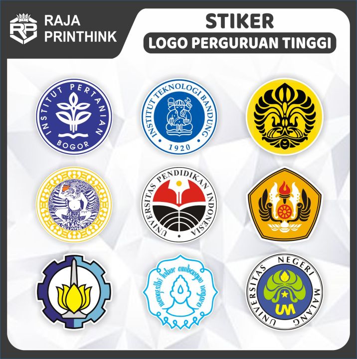 Sticker Stiker Logo Kampus Stiker Universitas Indonesia Itb Ipb Unair