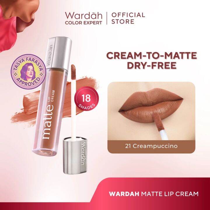 Wardah Exclusive Matte Lip Cream Original New Packaging Kemasan Baru