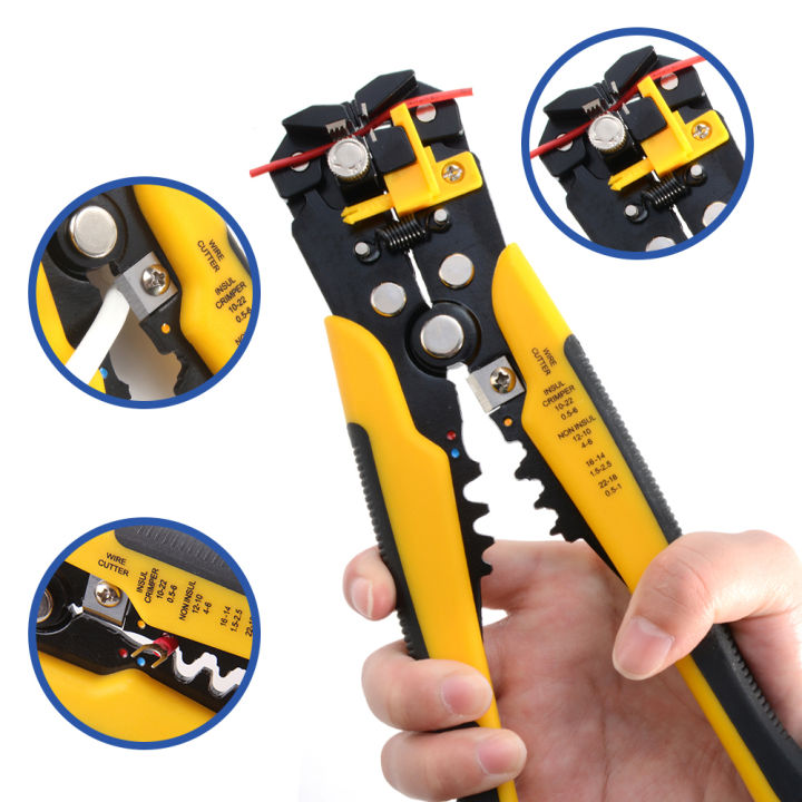 Crimper Cable Cutter Adjustable Automatic Wire Stripper Multifunctional