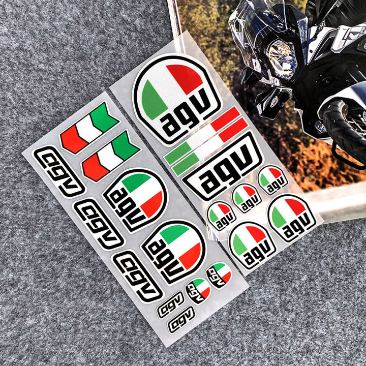 AGV Helmet Reflective Sticker Monster Waterproof Decorative Decal In