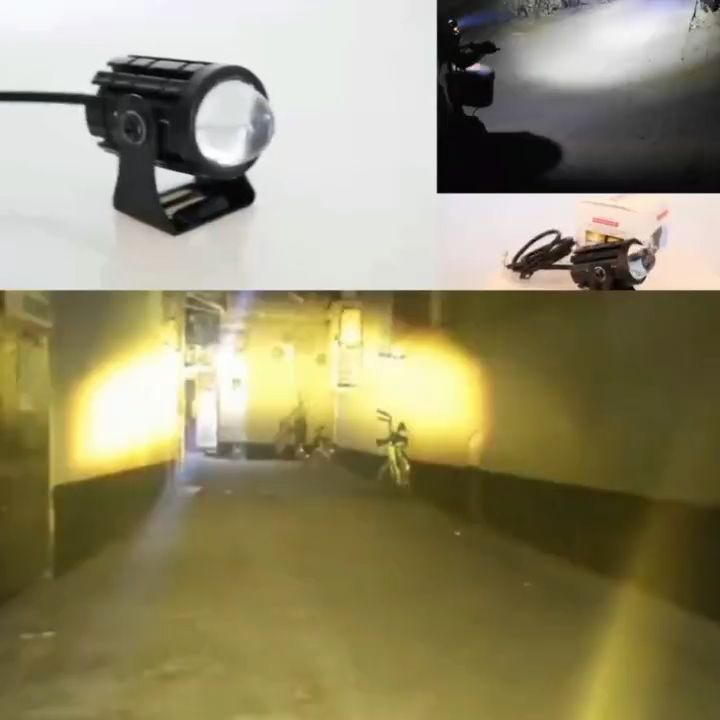 2pcs Laser Foglamp D2 Superbright High Low Mini Driving Lampu Tembak