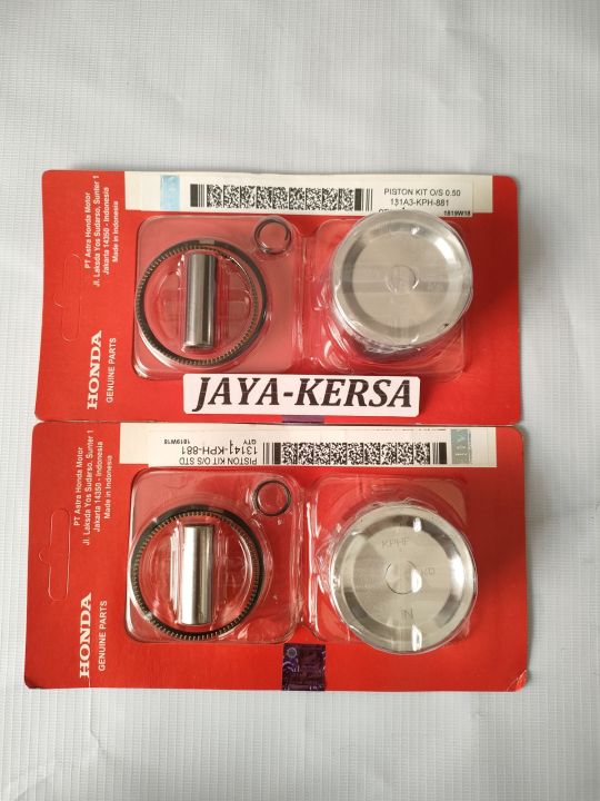 Piston Kit Std Kph Honda Original Supra X Karisma Kirana New Old Lama