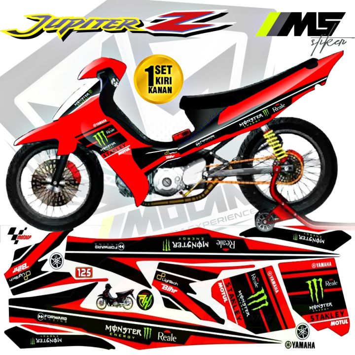 Decal Sticker Striping Variasi Jupiter Z Burhan Monster