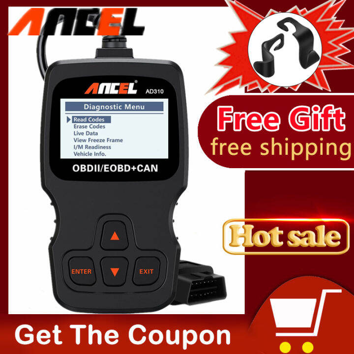 Ancel AD310 OBD2 Scanner Check Engine Clean Fault Errors Code Reader