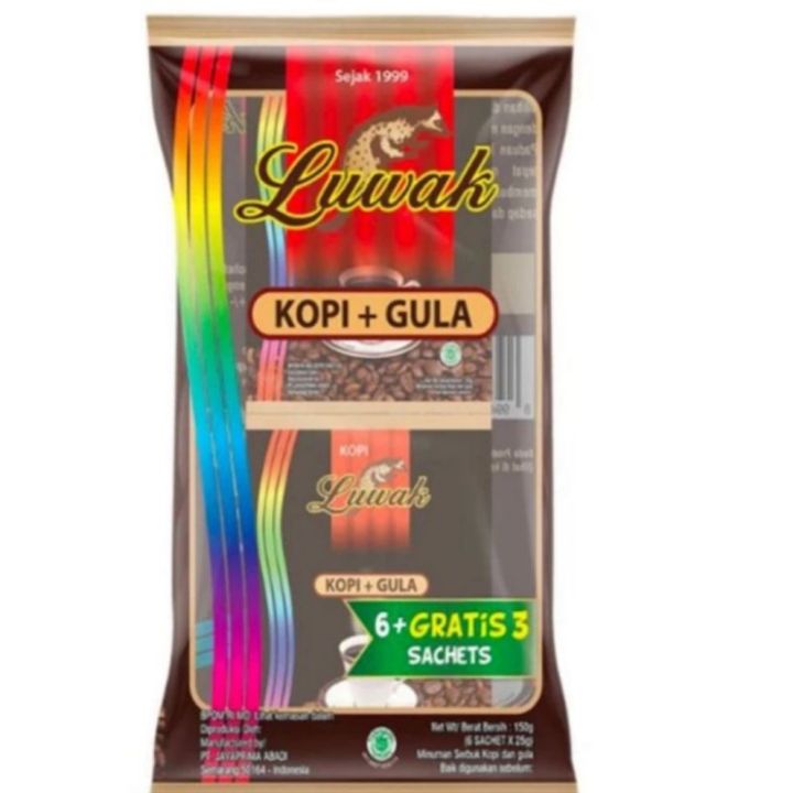 Kopi Luwak Kopi Gula 150 Gr Isi 6 Sachet Lazada Indonesia