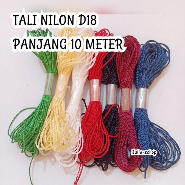 Meter Tali Benang Nilon D Tebal Mm Bahan Gelang Dan Tasbih