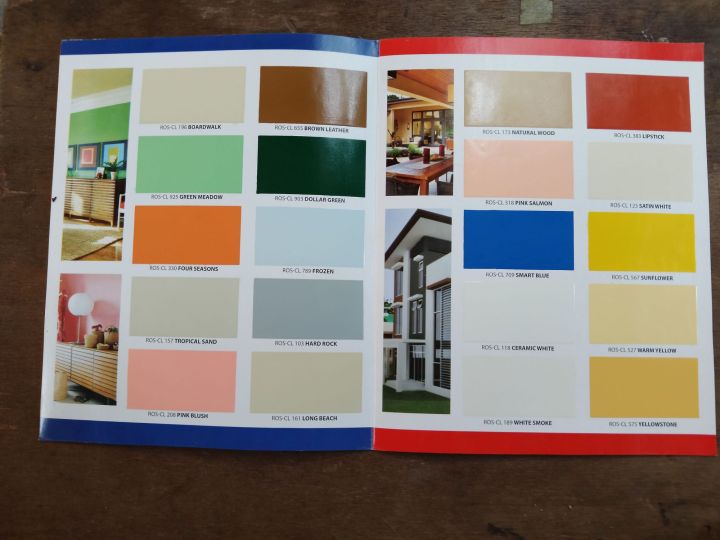 Rain Or Shine Classic Semi Gloss Color Chart Guide Lazada Ph