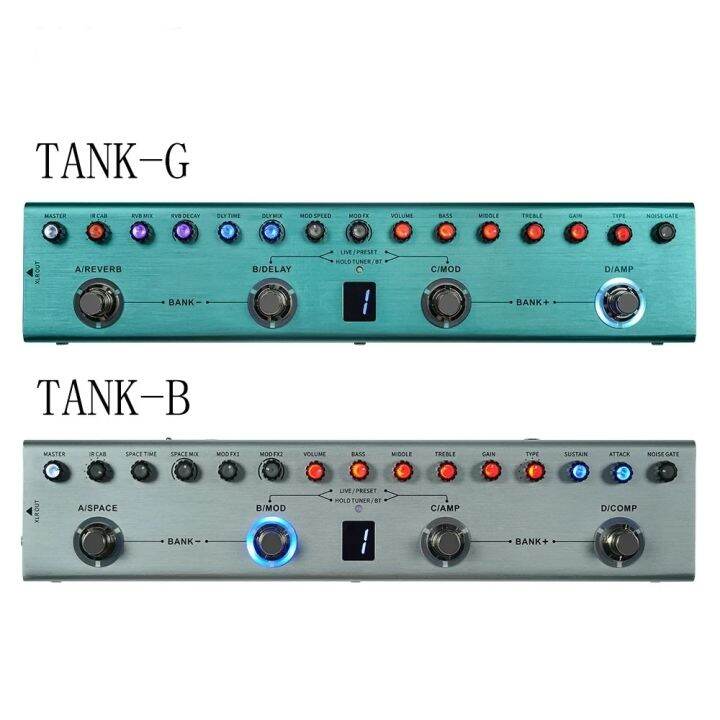 In Stock Tank G Tank B V2 YUIMER Guita BASS Multi Effects Pedal 36