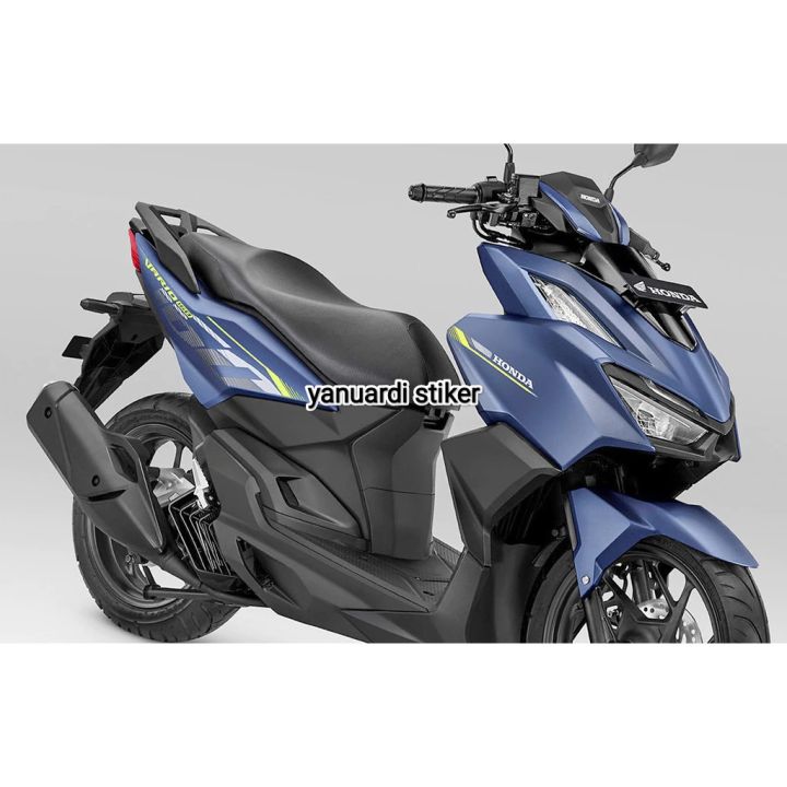 STRIPING STIKER LIST STANDAR MOTOR HONDA VARIO 160 TAHUN 2024 BIRU DOP