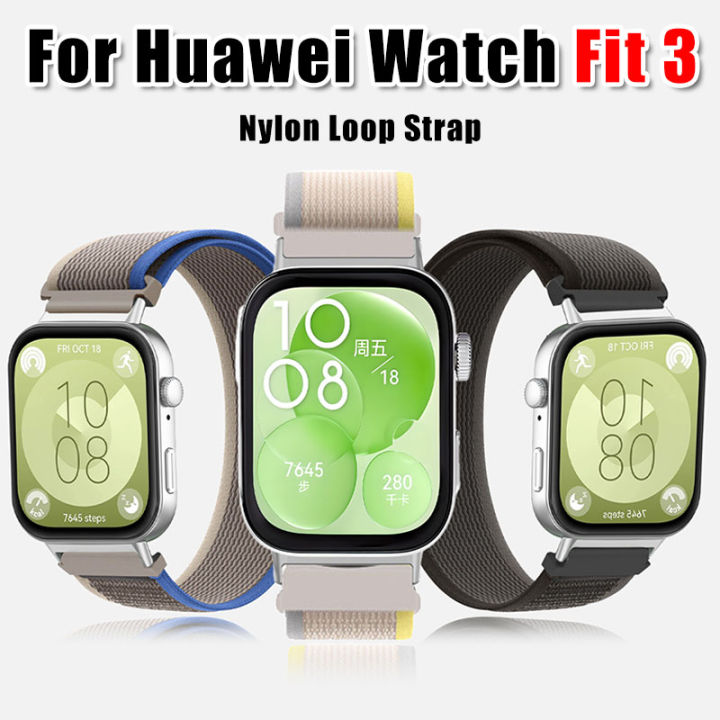 Nylon Loop Strap For Huawei Watch Fit 3 Wristband Sport Breathable