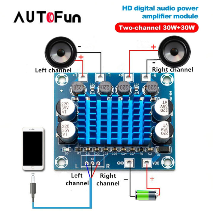 Autofun Tpa Xh A Power Amplifer Class D W W Digital