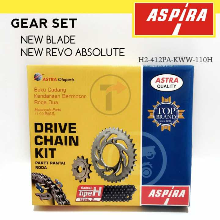 Gear Set Gerset Girset Drive Chain Kit New Blade New Revo Absolute Merk