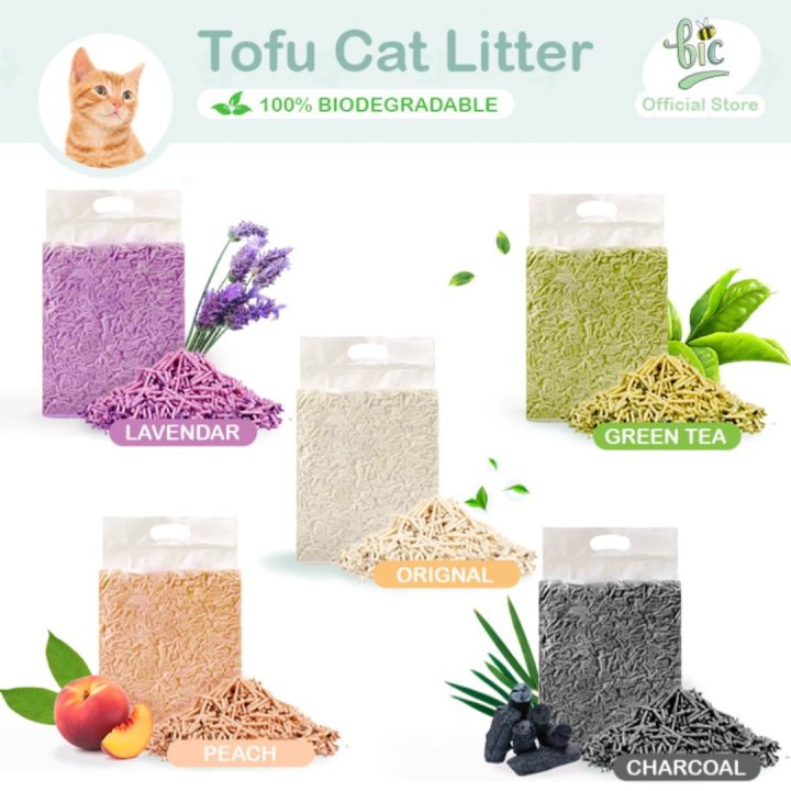 Bic Tofu Cat Litter Eco Friendly Biodegradable Fast Clump Flushable