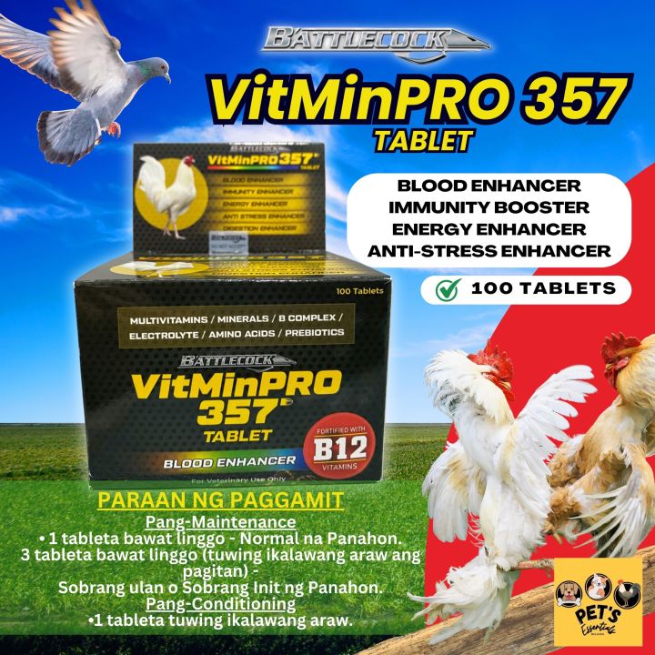 Vitminpro 357 Battlecock 100 Tablets Lazada PH