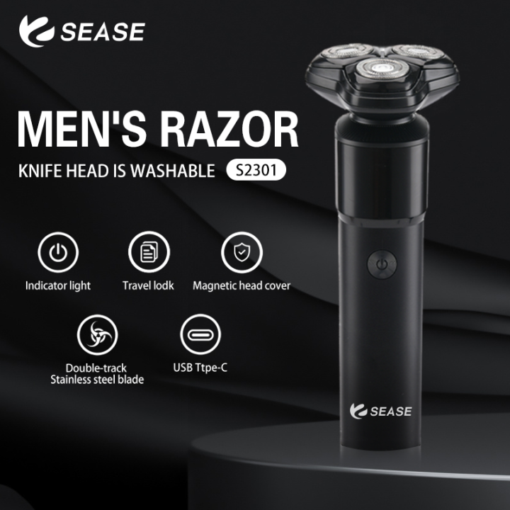 SEASE S2301 Electric Shaver Men S Razor Dry Wet Shaving Triple Blade