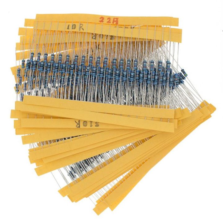 600PCS LOT 1 4W Metal Film Resistor Kit 1 Resistor Assorted Kit