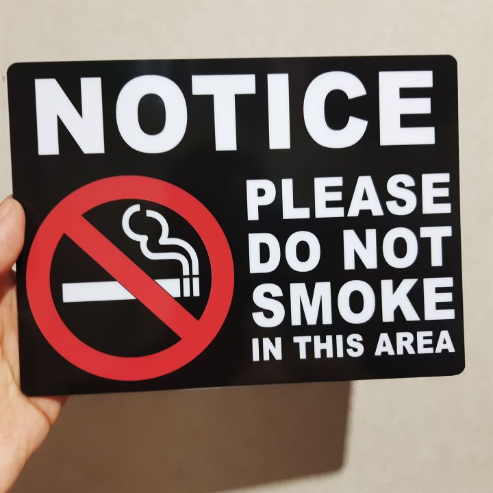 PLEASE DO NOT SMOKE IN THIS AREA DESIGNS 2 SIGNAGE PVC TYPE WATERPROOF