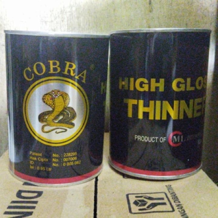 TINER THINER COBRA HITAM PENGENCER CAT 1 LITER Tiner High Gloss