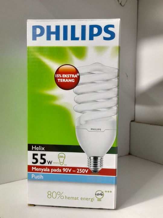 Lampu Philips Helix Watt Cahaya Warna Putih Original Lazada Indonesia