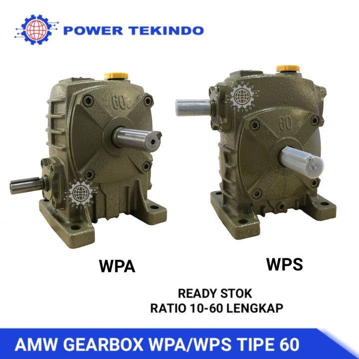 Amw Gearbox Wpa Wps Tipe Rasio Lengkap Girbox Type