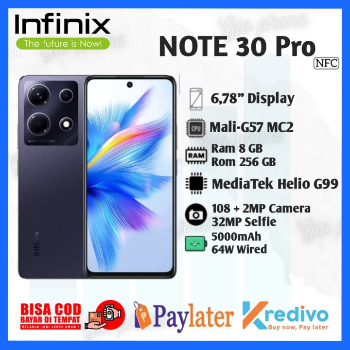 Infinix Note 30 Pro NFC 8 256 Charge Wireless Note 30 Nfc 8 256