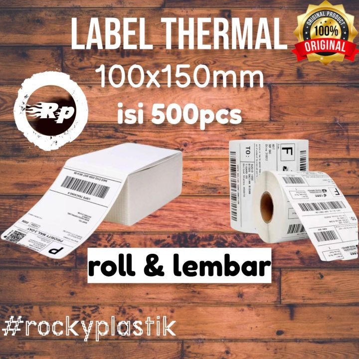 Kertas Label Sticker Barcode X Mm Thermal Isi Pcs X Cm Label