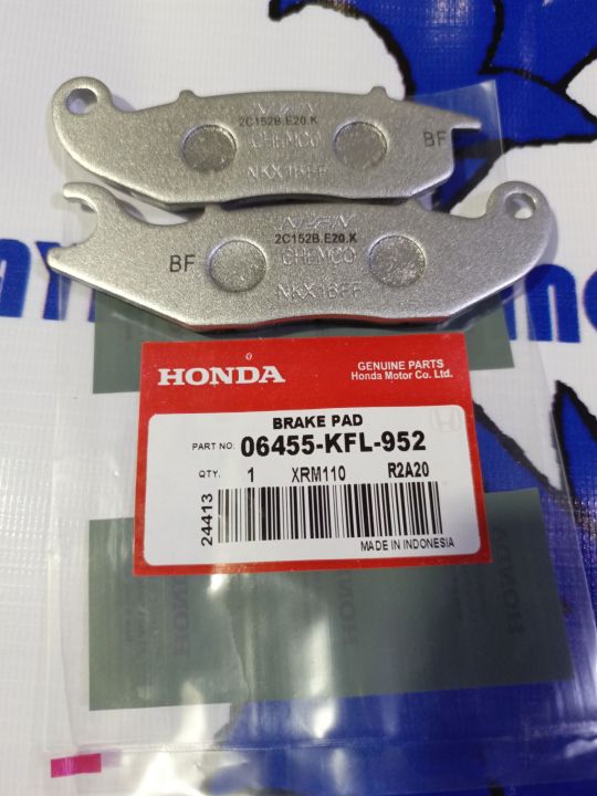 Honda Nissin Original Xrm110 Wave125 Brake Pad Front Lazada PH